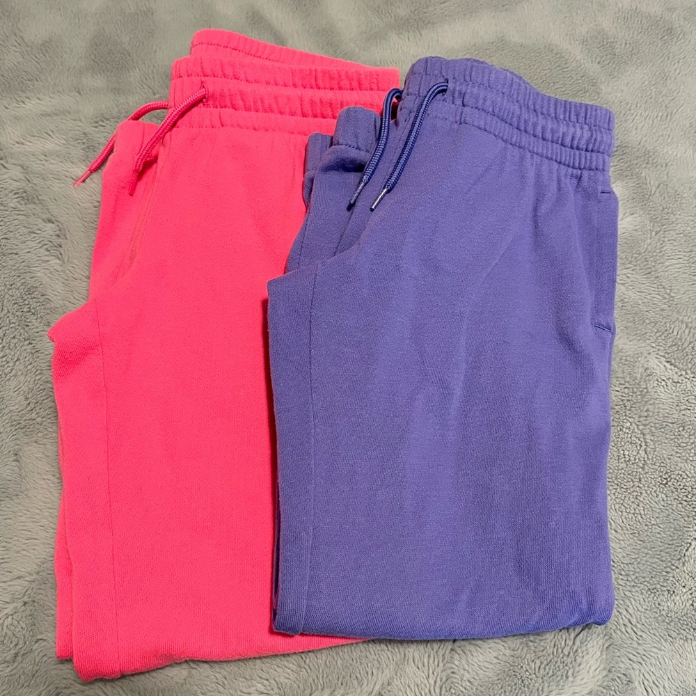 Kids Jogger Pants Set - Pink and Purple